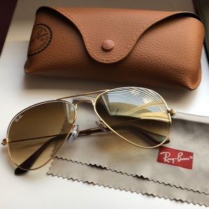 Authentic Ray Ban 3025 aviators non-polarized